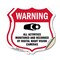 Signmission Video Surveillance Shield Sign Warning A, 18 inch X 18 inch, Vinyl Decal, 2PK SHI-D-2PACK-18-474 - alternate 1
