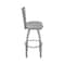 Holland Bar Stool Co 410 Jackie Stainless Steel 36in Swivel Bar Stool with Canter Folkstone Grey Seat 41036SS007 - alternate 2