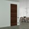 Sartodoors Hidden Door, Planum 0010 Chocolate Ash Concealed Metal Frame 36" x 96" Right-hand Outswing PLANUM0010MF-CA-36x96-RH-O - alternate 1