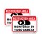 Signmission Restricted Area Monitored By Video Camera 1, 18'' X 24'' 2 Signs, Heavy Gauge Aluminum, 2PK A-1824-2PACK-24759 - alternate 1