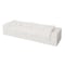 Homeroots 162" White Corduroy Compression Foam Sofa 719545 - alternate 1
