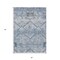 Homeroots 5' X 8' Sky Blue And Denim Blue Floral Washable Indoor Outdoor Area Rug 588865 - alternate 3