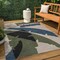 Jonathan Y Shelby Coastal Vintage Abstract Palm Leaf Navy/Cream 3 ft. x 5 ft. Indoor/Outdoor Area Rug TSN403A-3 - alternate 3