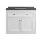 James Martin Vanities Chicago 36 in. Single Vanity, Glossy White, w/ 3 CM Charcoal Soapstone Silestone Top 503-V36-GW-3CSP - alternate 1