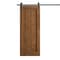 Sartodoors Modern Barn Door 30 x 96 inches, Ego 5006 Cognac Oak Veneer, 6.6FT Rail Track Heavy Hardware Set ,  EGO5006BD-B-DKO-3096 - alternate 1