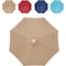 Simple Deluxe 9' Patio Umbrella Replacement Canopy Outdoor Table Market Yard Umbrella Replacement Top Cover with LGBRLACANOPY9TAN - alternate 1