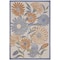 Homeroots 5' X 8' Beige Floral Indoor Outdoor Area Rug 572896 - alternate 1