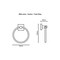 Orca Hardware Vashon Towel Ring 5860-BL - alternate 2