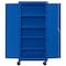 Sandusky Shelf Cabinet, 78 in H, 36 in W, 24 in D, Recessed, Three-Point Locking, 4 Shelves TA4R362472-06 - alternate 3