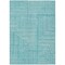 Homeroots 5' X 8' Turquoise And Ivory Geometric Washable Indoor Outdoor Area Rug 600865 - alternate 2