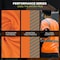 Ergodyne Hi-Vis Shirt, M, Orange, Short Sleeve 22283 - alternate 3
