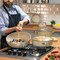 Korkmaz Granita 2.5 Liter Aluminum Nonstick Low Casserole with Lid in Tan A1854 - alternate 3