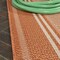 Jonathan Y Haynes Modern Double Stripe Orange/Cream 2 ft. x 8 ft. Indoor/Outdoor Runner Rug SMB202C-28 - alternate 3