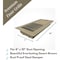 Sierra Grates 4 in. H X 10 in. W 2-Way 45 Degree Louvered, Steel, Brown Floor Register TWF410-BRN - alternate 3