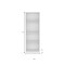 Homeroots 71" White Wood Four Tier Bookcase 546592 - alternate 5