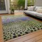 Homeroots 5' X 8' Green Purple And Black Abstract Washable Indoor Outdoor Area Rug 603090 - alternate 4