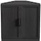 Homeroots 31in Black Wood Corner Accent Cabinet 693400 - alternate 2