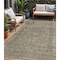 Homeroots 5' X 8' Pewter And Beige Abstract Washable Indoor Outdoor Area Rug 616017 - alternate 1