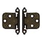 Brixwell Self-Closing Face Frame Mount Cabinet Hinge, Variable Overlay Door, Burnished Brass, Pair BXC7517BB - alternate 2