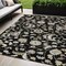 Homeroots 5' X 8' Black Beige And Ivory Floral Washable Indoor Outdoor Area Rug 597801 - alternate 1