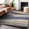 Homeroots 8' X 10' Blue Brown And Beige Abstract Washable Indoor Outdoor Area Rug 603680 - alternate 4