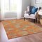 Homeroots 3' X 5' Orange Silver And Peach Polka Dot Washable Indoor Outdoor Area Rug 614683 - alternate 5