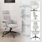 Leisuremod Infini High Back PU Leather Swivel Desk Chair, Padded Armrests, Iron Base IO47WL - alternate 6