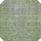 Homeroots 8' Fern Green Round Oriental Washable Indoor Outdoor Area Rug 607538 - alternate 3