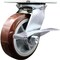 Service Caster 6 Inch Heavy Duty Polyurethane Caster with Ball Bearing and Brake SCC-35S620-PPUB-SLB - alternate 1