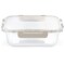 Martha Stewart 35 Ounce Rectangular Glass Container with Snap-On Lid in Taupe 136550.02 - alternate 3