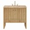 James Martin Vanities Hudson 36" Single Vanity, Light Natural Oak, w/ 3 CM Tajnar Eclos Top 435-V36-LNO-3TJR - alternate 1