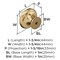 Amerock Inspirations 1-3/4 inch (44mm) Diameter Champagne Bronze Cabinet Knob, 25PK 25VMP15862CZ - alternate 2