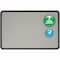 Quartet Fabric Bulletin Board 2 x 3 ft., Gray 7693G - alternate 1