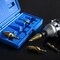 Neiko Step Drill Bit Set for Metal, 5 Piece SAE, Spiral Grooved, Step Bits with 50 Total Step Sizes 10173A - alternate 3