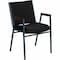 Flash Furniture Fabric Stack Armchair, Black XU-60154-BK-GG - alternate 1