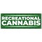 Signmission Recreational Cannabis, 18 Inch, Banner B-30418 - alternate 1