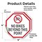 Signmission No Bikes Beyond This Point, 4 inch X 4 inch, Vinyl Decal, 2PK OC-D-2PACK-4-75 - alternate 3