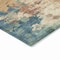 Homeroots 5' X 8' Teal Blue And Copper Abstract Washable Indoor Outdoor Area Rug 631976 - alternate 3