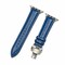 Elegani Lizard-Embossed Leather Watch Replacement Band Compatible with Apple Watch 45mm, Blue LZQR-BLU-45mm - alternate 1