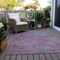 Homeroots 5' X 8' Lavender And Teal Blue Abstract Washable Indoor Outdoor Area Rug 618449 - alternate 3