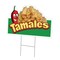 Signmission Tamales Die Cut Yard Sign & Stake outdoor plastic coroplast window, C-DC-1824-Tamales19 C-DC-1824-Tamales19 - alternate 1