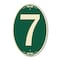 Signmission Number 7, 12 Inch X 18 Inch Architectural Oval, Heavy Gauge Aluminum A-OV-G-1218-22901 - alternate 1