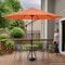 Pure Garden 9 ft Round Patio Umbrella with Easy Crank and Vented Canopy, Orange Shade 50-LG1052 - alternate 2