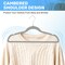 Simple Deluxe Velvet Hangers, Space Saving Heavy Duty Clothes Hangers, Grey, 30PK HKHANGVELVET30GRY - alternate 2