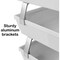 Acrimet Facility 3 Tier Letter Tray Front Load Letter Size Desktop File Organizer Plastic White 265.BO - alternate 4