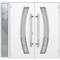 Vdomdoors Steel Double Doors Deux 6500 White Sidelight Exterior Window Stainless Inserts Single Modern Painte DEUX6500DEXD-WS-RH-W72+14 x H80 - alternate 4
