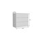 Homeroots 33" White Wood Three Drawer Dresser 518177 - alternate 3