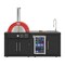 Koolmore Outdoor Kitchen Suite with 22 Inch Gas and Wood Fired Pizza Oven, Sink and faucet, Outdoor Fridge KM-OKS-P4679 - alternate 1