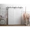 Vdomdoors Barn Bypass Interior Door, 56" x 80", White MELA7001BBB-WS-56 - alternate 3