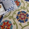 Homeroots 6' X 9' Navy Blue Beige Green Blue And Red Floral Indoor Outdoor Area Rug 546802 - alternate 5